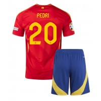 Maglie da calcio Spagna Pedri Gonzalez #20 Prima Maglia Bambino Europei 2024 Manica Corta (+ Pantaloni corti)